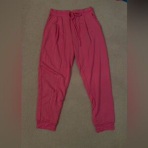 Hot pink joggers